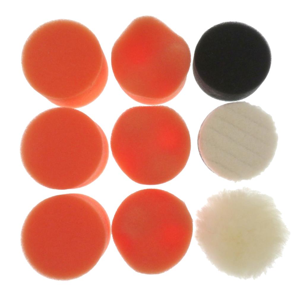 Max Maxb 9pcs/set 2 " Washing Polishing Sponge Buffing Pads Replacements For Cars