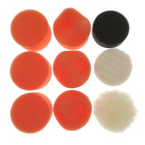 Max Maxb 9pcs/set 2 " Washing Polishing Sponge Buffing Pads Replacements For Cars