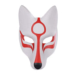 Maxbell Anime Fox Mask Face Cover Halloween Cosplay Mask ,23Cmx28cm Hand Painted