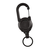 Maxbell Retractable Keychain Durable Lightweight Keyring Lanyard for Backpack Bags Black