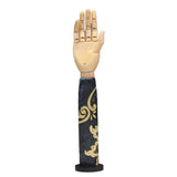 Maxbell Wooden Articulated Display Hand Model Manicure Practice Painting Mannequin Flower 2