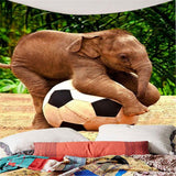 Max 3D Animal Wall Decor Tapestry Hanging Backdrop for Bedroom Living Room Dorm L Elephant