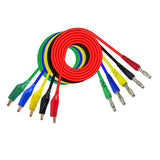 Maxbell 5 Pcs / Colors Crocodile Alligator Clip to 4mm Banana Plug Test Cable Wire