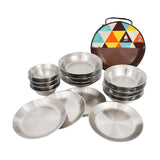 Maxbell 16 Pieces/Set Camping Cookware Set Outdoor Cutlery for Short Trips BBQ Beach