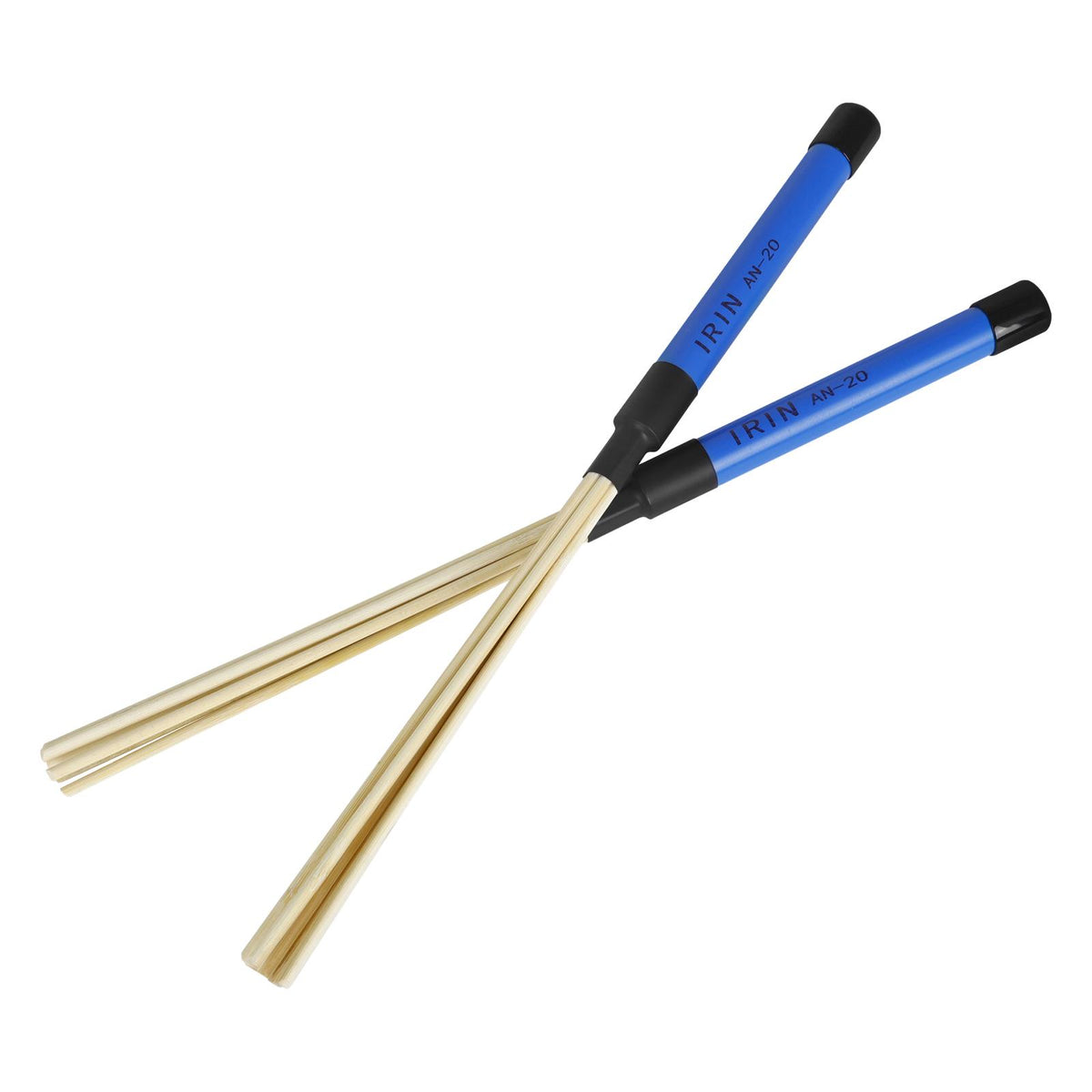 Maxbell Wood Drum Sticks Drum Sticks Brushes for Rock Band Folk Acoustic Performance Blue
