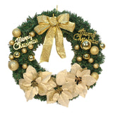 Maxbell Artificial Christmas Wreath Flower Wreath Xmas Wreath for Door Wall Decor Aureate