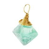 Max Green Fluorite Pendant Necklace Natural Stone Jewelry Necklace Gift #1