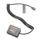 Maxbell Dummy Battery Adapter Spring Cable for Panasonic FZ200 Camera Gx8 G90 G99