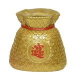 Maxbell Money Bag Statue Figurine Desktop for New Year Home Decorations Restaurant Gold