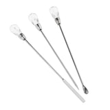 Max 3Pcs Nail Art Stirring Rod /Stirring Mixing Picker /Eyebrow Pigment Rod Transparent