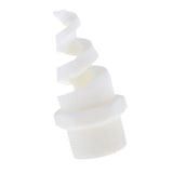 Maxbell Plastic Spiral Cone Spray Nozzle Washing Cleaning Cooling Accs White 11:4