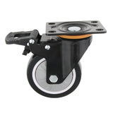 Max 4 inch PU Universal Casters Wheels with Brake for Home Office Chair 01