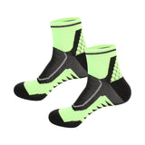 Maxbell 1 Pair Men Crew Socks Breathable Athletic Sports Ankle Socks for Football Green