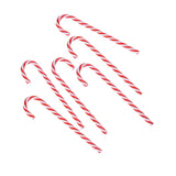 Maxbell 6x Candy Canes Christmas Tree Decor Decoration Ornament for Xmas Party red white