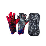 Maxbell Football Goalkeeper Gloves Strong Grip Goalie Gloves for Adult Unisex Youth Red 8