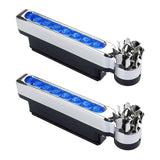 Maxbell 2 Pieces Car LED Wind Powered Vehicle Lights Automobile Day Time Headlight Blue