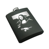Maxbell 8oz Portable Stainless Steel Flagon Camping Mug Outdoor Cup Flask Mona Lisa