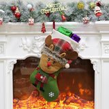 Maxbell Kids Festival Christmas Gift Present Candy Socks Stocking Party Green Elk