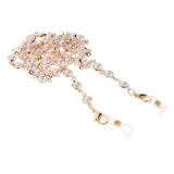 Maxbell Metal Beaded Eyeglass Chains Chian Strap Holder Neck Chain White Black