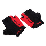 Maxbell GUB Cycling Gloves Gel Half Finger Shockproof Sport Gloves Black Red-M