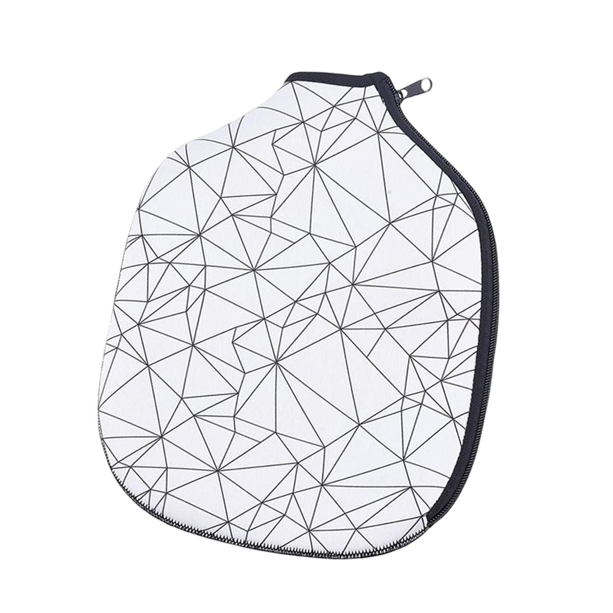 Maxbell Racket Sleeve Waterproof Case Storage Carrier Holder Pickleball Paddle Cover Geometric Pattern