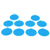Max 10Pcs Silicone Scrubber Sponges Kitchen Scrub Brush Veggies Fruit blue