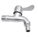 Max Washing Machine Faucet Cold Water Laundry Wall Tap Stainless Single Handle