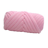 Maxbell 1kg Velvet Chunky Yarn Arm Knitting Rug Making Hand Knit Pet Bed Crocheting Pink
