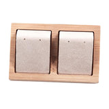 Max Maxb 2pcs Earring Card Holder with Tray for Jewelry Accessory Display  Beige