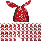 Maxbell Maxbell 50 Pieces Christmas Bags Goody Gift Bags Bulk Bowknot Red