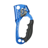 Maxbell Climbing Rope Ascender Tool for 8mm-12mm Rope Rappelling Rock Climbing Blue Right Hand