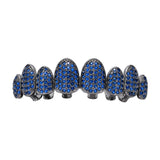 Max 1 set Multi Color False Teeth Halloween Teeth Decor Dark Blue Upper Teeth