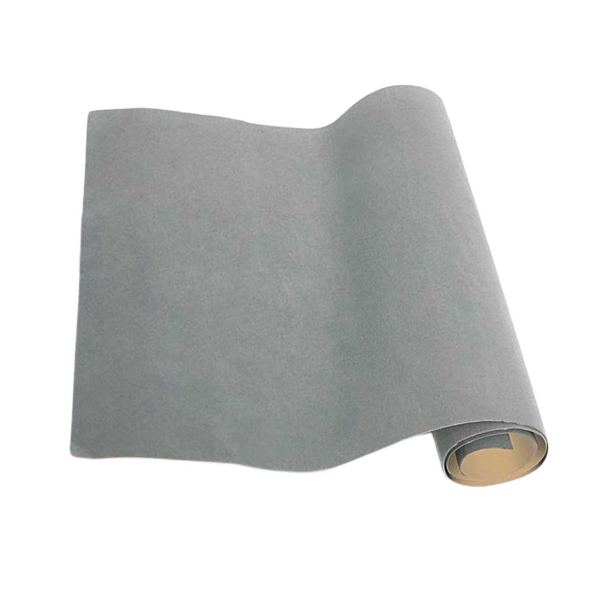 Maxbell Back Self Adhesive Sheet Felt Velvet Velour Fabric Craft Sticker Gray