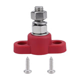 Maxbell M10 Terminal Block Stud Power Distribution Block for Auto Truck RV Boat Red