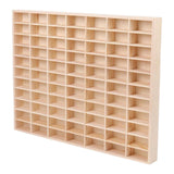 Maxbell Action Figures Display Showcase Storage Wood for Diecast Toys 77 grids