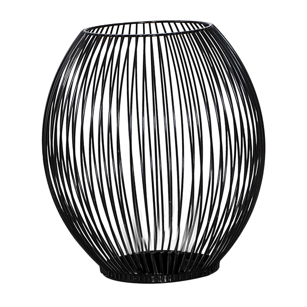 Maxbell Retro Hollow Tea Light Candle Holder Ornament Lantern Metal for Dinner Table Medium