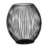Maxbell Retro Hollow Tea Light Candle Holder Ornament Lantern Metal for Dinner Table Medium