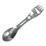 Maxbell Multifunctional Spork Spoon Wrench Portable for Camping Traveling Silver