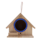 Max Wooden Bird House Birdhouse Hanging Nesting Box Home Garden Yard Decor Blue