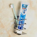 Max Maxb Stainless Steel Wall Mounted Shower Bathroom Toothbrush Toothpaste Holder