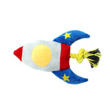 Maxbell Dogs Squeaker Chewing Toy Puppy Playing Soft for Medium Dogs Large Cats rocket