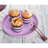 Max Vibrant Color Fruit Cake Plate Snacks Serving Tray  Purple