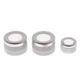 Max Maxb 3 Pieces A/C Control Radio Volume Knob Ring Trim for BMW 1 2 3 Series Silver