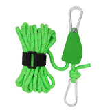 Maxbell Ratchet Pulley Rope Hanger Cord Lanyard for Gardening Camping Backpacking