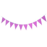 Maxbell Colorful Paper Flag Banners Flag Decoration String Pennant Banner Purple