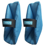 Maxbell 2Pcs Heel Cushion Breathable Soft for Feet Sores Patient blue mesh XXL
