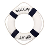 Maxbell Welcome Blue Nautical Wall Decor Ship Boat Ring Life Buoy Preserver 20cm