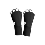 Maxbell 1 Pair Summer Golf Half Finger Gloves Ice Silk Material Stretchable Portable Black