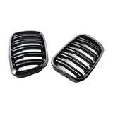 Maxbell Double Line Front Hood Kidney Grill Grille Fits for BMW E46 4 Door 1998-2001