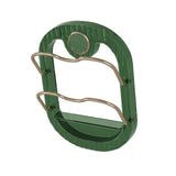 Maxbell Wall Mounted Pot Cover Frame Hole Free for Cabinet Plates Chopping Boards Green
